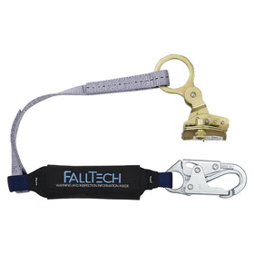 FallTech Hinged Trailing Rope Adjuster with 3' ViewPack&#174; Energy Absorbing Lanyard
