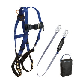 FallTech Harness and Lanyard 3-pc Kit Including Small Storage Bag, End User Kit
