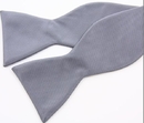 TopTie Classic Solid Color Gray Hand Tied Bowtie