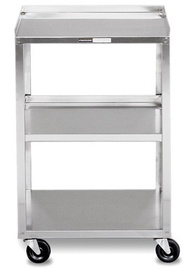 Generic 00-4004 Mobile Stand - Stainless Steel - 3-Shelf