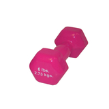 CanDo 10-0555 Cando Vinyl Coated Dumbbell - 6 Lb - Red, Each