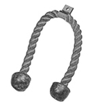CanDo 10-0674 Chest Weight Pulley System - Accessory - Triceps Rope W/ Rubber Ends
