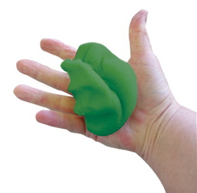CanDo 10-0778 Cando Memory Foam Squeeze Ball - 3.5" Diameter - Green, Medium