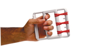 CanDo 10-0800 Cando Rubber-Band Hand Exerciser, With 5 Red Bands