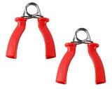 CanDo 10-0807 Fixed resistance hand grip, medium, red, pair