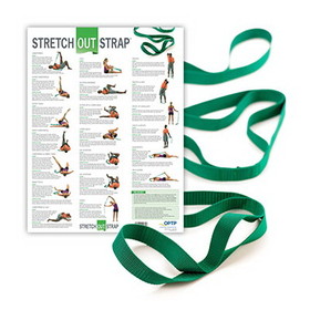 OPTP 10-1382 Stretch Out Strap with Stretching Exercise Poster