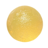 CanDo 10-1491 Cando Gel Squeeze Ball - Standard Circular - Yellow - X-Light