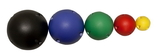 CanDo 10-1765 Cando Mvp Balance System - 5-Ball Set (1 Each: Yellow, Red, Green, Blue, Black), No Rack
