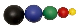 CanDo 10-1765 Cando Mvp Balance System - 5-Ball Set (1 Each: Yellow, Red, Green, Blue, Black), No Rack
