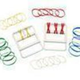 CanDo color-coded latex-free rubber band hand exerciser