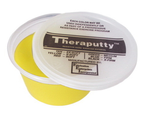 CanDo 10-2601 Cando Antimicrobial Theraputty Exercise Material - 2 Oz - Yellow - X-Soft