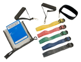CanDo 10-3230 Cando Adjustable Exercise Band Kit - 5 Band (Yellow, Red, Green, Blue, Black)