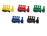 Digi-Flex 10-3769 Digi-Flex Thumb - Set Of 5 (1 Each: Yellow, Red, Green, Blue, Black), No Rack