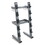 BLACK CHROME CABLE ATTACHMENTS BAR AND ACCESSORY RACK