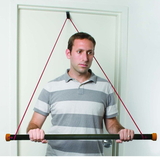 CanDo 10-5061 Cando Over Door Exercise Bar And Tubing, Red - Light