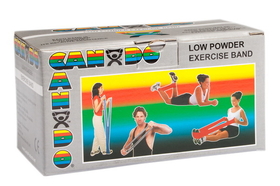 CanDo 10-5216 Cando Low Powder Exercise Band - 6 Yard Roll - Silver - Xx-Heavy