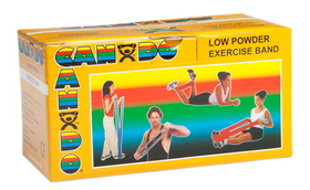 CanDo 10-5217 Cando Low Powder Exercise Band - 6 Yard Roll - Gold - Xxx-Heavy