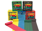 CanDo 10-5228 Cando Low Powder Exercise Band - 50 Yard Rolls, 5-Piece Set (1 Each: Yellow, Red, Green, Blue, Black)