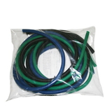 CanDo 10-5382 Cando Low Powder Exercise Tubing Pep Pack - Moderate With Green, Blue, And Black Tubing