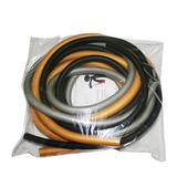 CanDo 10-5384 Cando Low Powder Exercise Tubing Pep Pack - Challenging With Black, Silver, And Gold Tubing