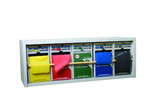 CanDo 10-5480 CanDo exercise band rack, plastic, 5 rolls, INCLUDING: Perf 100 - Low Powder - 5 x 100 yard rolls (yellow, red, green, blue, black)
