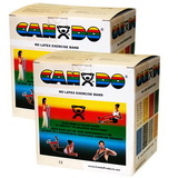 CanDo 10-5650 Cando Latex Free Exercise Band - 100 Yard (2 X 50 Yard Rolls) - Tan - Xx-Light