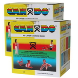 CanDo 10-5651 Cando Latex Free Exercise Band - 100 Yard (2 X 50 Yard Rolls) - Yellow - X-Light