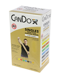 CanDo latex-free exercise band, 5-foot Singles, 30-piece dispenser