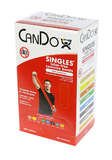 CanDo 10-5742 Cando Latex Free Exercise Band - Box Of 30, 5' Length - Red - Light