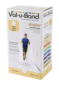 Val-u-Band exercise band, 5-foot Singles, 30 piece dispenser