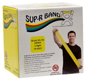 Sup-R Band 10-6321 Sup-R Band Latex Free Exercise Band - 50 Yard Roll - Yellow - X-Light