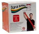 Sup-R Band 10-6322 Sup-R Band Latex Free Exercise Band - 50 Yard Roll - Red - Light