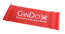 CanDo 10-6452 Cando Low Powder Exercise Band - 5' Length - Red - Light
