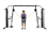 10-7165 Inflight Fitness, Cable Cross-Over, Monkey Bar Crossbeam, Rear Shrouds