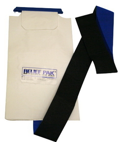 Relief Pak 11-1240-10 Relief Pak Insulated Ice Bag - Hook/Loop Band - Large - 7" X 13" - Case Of 10