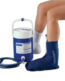 11-1550 Aircast Cryocuff - Ankle With Gravity Feed Cooler