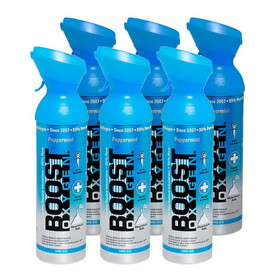 Boost Oxygen 11-2221-6 Boost Oxygen, Peppermint, Large (10-Liter), Case of 6