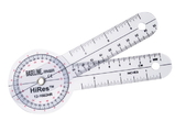Baseline HiRes 360 degree clear plastic goniometer