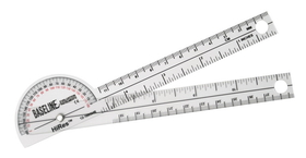 Baseline HiRes 180 degree clear plastic pocket goniometer