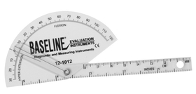 Baseline 12-1012-25 Baseline Plastic Goniometer - Finger - Flexion To Hyper-Extension, 25-Pack