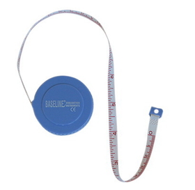 Baseline woven measurement tape with push-button retractor