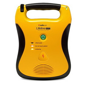 Fabrication Enterprises 13-4506 Defibtech Lifeline Fully Automatic AED, Carrying Case, CPR Prep Kit, Inspection Tag, Decal, Keychain Mask