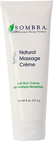 Sombra 14-1650 Natural Massage Cream, 8 oz.