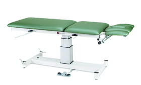 Armedica 15-1742 Armedica Treatment Table - Motorized Pedestal Hi-Lo, 4 Section, 3 Piece Head Section