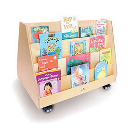 Whitney Brothers 15-2260 Two-Sided Mobile Book Display