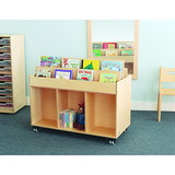 Whitney Brothers 15-2310 Mobile Book Storage Island