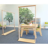 Floor Standing Acrylic Partition