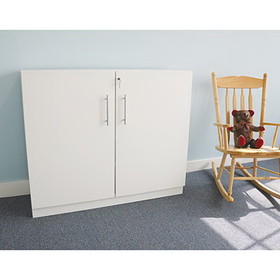 Whitney Brothers 15-2348 White Lockable Wall Cabinet