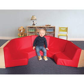 Whitney Brothers 15-2517 Five Section Reading Nook