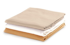 Flat sheet, 63"W x 100"L, cotton polyester